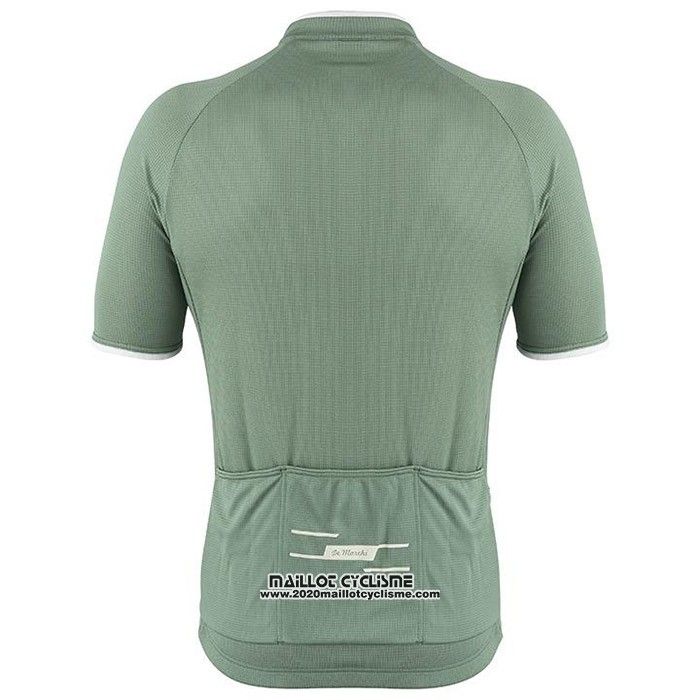 2020 Maillot Cyclisme De Marchi Lumiere Vert Manches Courtes et Cuissard